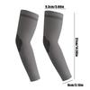 1Pair Summer UPF50+ Arm Sleeves Cool Feeling Breathable Ice Silk Cycling Sleeve Running Fishing Sunscreen Arm Support Unisex New