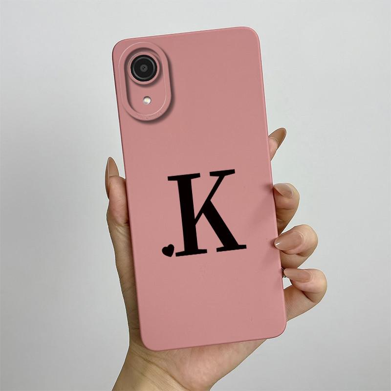For Samsung A03 Core Case Galaxy A03 Core Cover SM-A032F SM-A032F SM-A032 Luxury Letters Square Phone Case Shockproof Back Cover