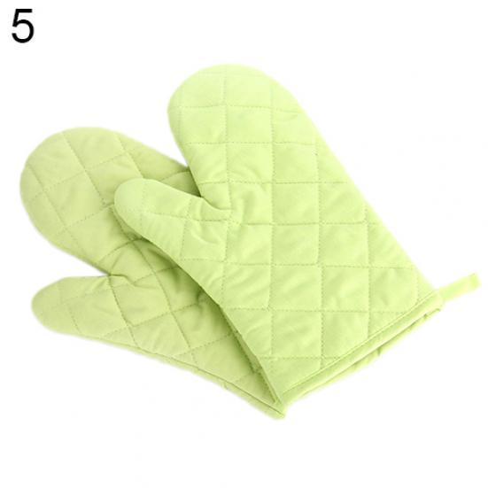 Cotton Oven Mitt Heat Proof Resistant Protector Kitchen Cooking Pot Holder Glove MIT
