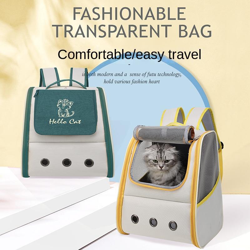 Cat Bag Pet Bag Outdoor Carrying Convenient Shoulder Backpack Handle Breathable Cat Dog Pet Supplies