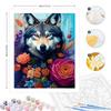 RUOPOTY Frame Diy Paint By Numbers For Adults Wolf And Flowers Beginners Kits Acrylic Drawing By Numbers Crafts For Home Decor