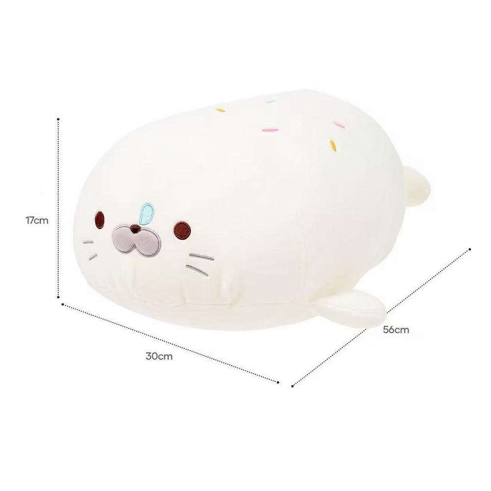 Plush Fabric Seal Stuffed Animal Cute Seal Shape Seal Cuddle Pillow Bedtime Cuddling