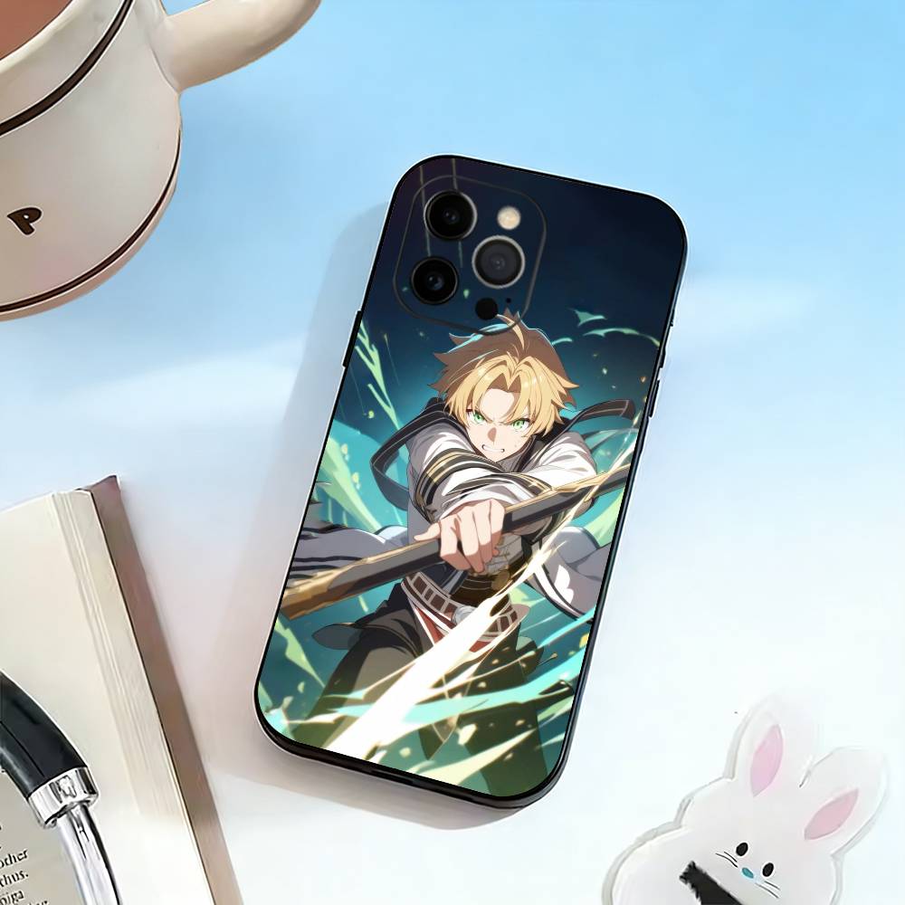 Mushoku Tensei-RG-RM Чехол для телефона для iPhone 17, 16, 15, 14, 13, 12, 11 Plus, Pro Max, Другие Мягкий Черный Чехол