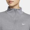 Nike Therma-Fit One Printed Stand Collard Half-molny Casual Long Sleeve Hoody Women sweatshirt Carbon-Gray FB5170-091