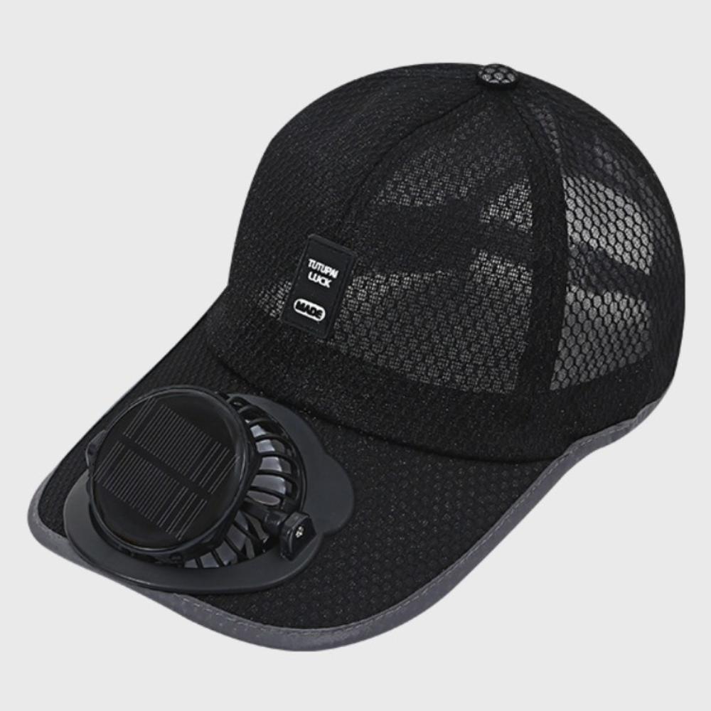 Quick Dry Baseball Cap USB Charging Full Mesh Hats Fashion Solar Fan Hat Summer