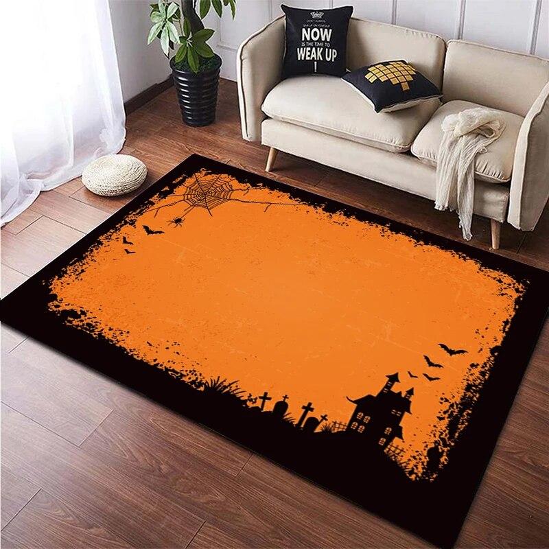 Halloween New Year Gift HD Printing Area Carpet, Living Room Sofa Decorative Carpet, Anti-skid Mat, Alfombras Direct Shipment