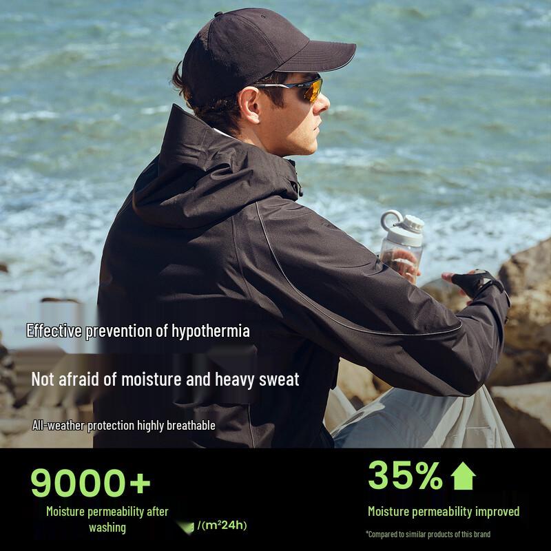 Мужская короткая водонепроницаемая куртка для активного отдыха NVG·YOUNG