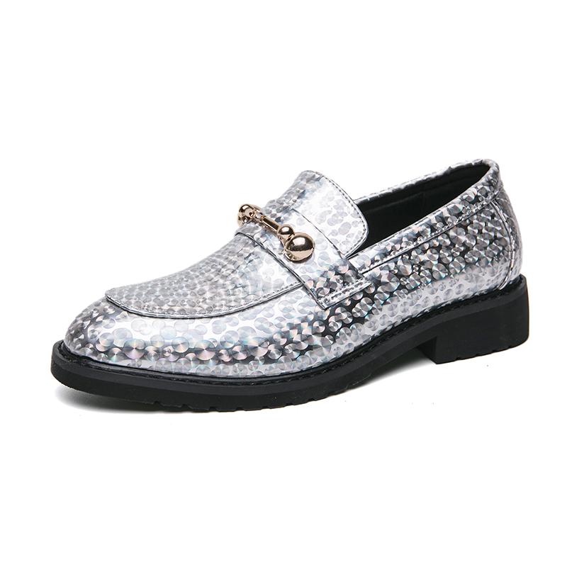 British Style Classy Men Casual Leather Shoes Luxury Lightweight Round Toe Loafers Oxford Men Wedding Party Stage Casual Shoes