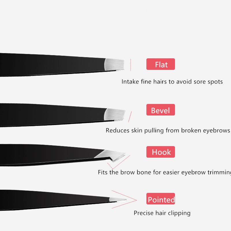 Зажим для бровей из нержавеющей стали, зажим для бровей, пинцет для бровей, набор щипцов для завивки ресниц, пинцет для ресниц, зажим для бровей, пинцет