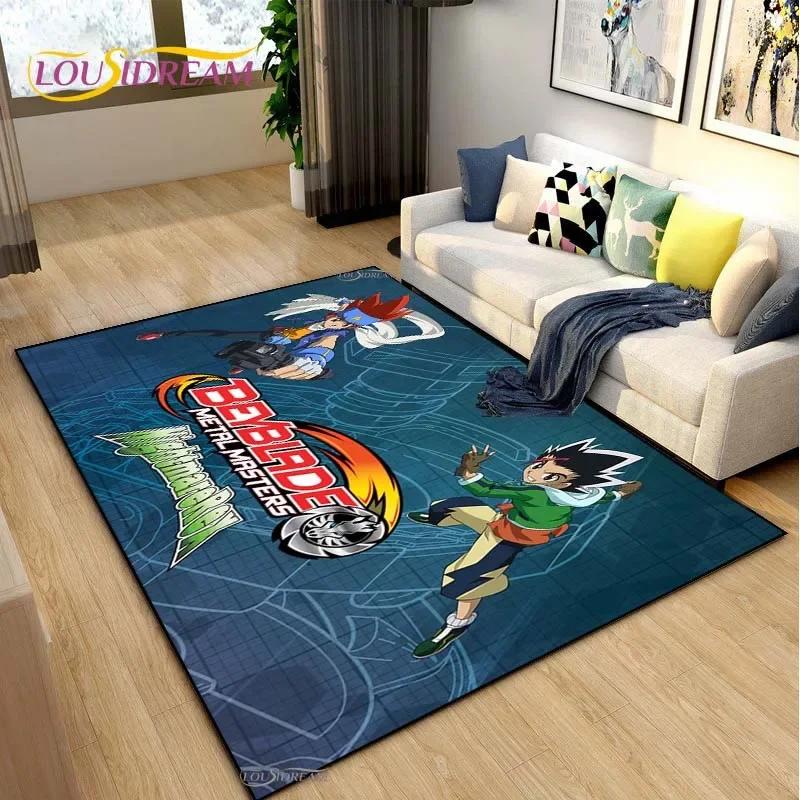Beyblade Cartoon Anime Carpet for Living Room Bedroom Coffee Table Yoga Area Rug Kitchen Unslip Floor Mat Alfombra Birthday gift