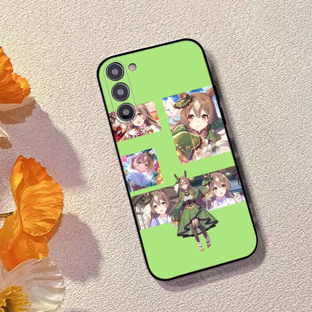 Чехол для телефона Umamusume Pretty Derby Game Satono Diamond Черный Силиконовый Мягкий Для Samsung Galaxy A73,A72,A71,A70,A53,A52,A51