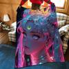 Фланелевое одеяло с принтом аниме S-Sailor M-Moon, подходит для диванов, кроватей, офисов, путешествий, походных стульев