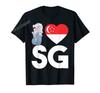 Men Women T Shirt More Design Singaporean Flag Singapore Lions Love Gift TShirt Tops 100 Cotton  Tees