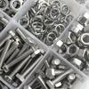 176-piece stainless steel heavy-duty hex bolt and nut kit, M6, M8, M10, lengths 20mm, 30mm, 40mm, 60mm
