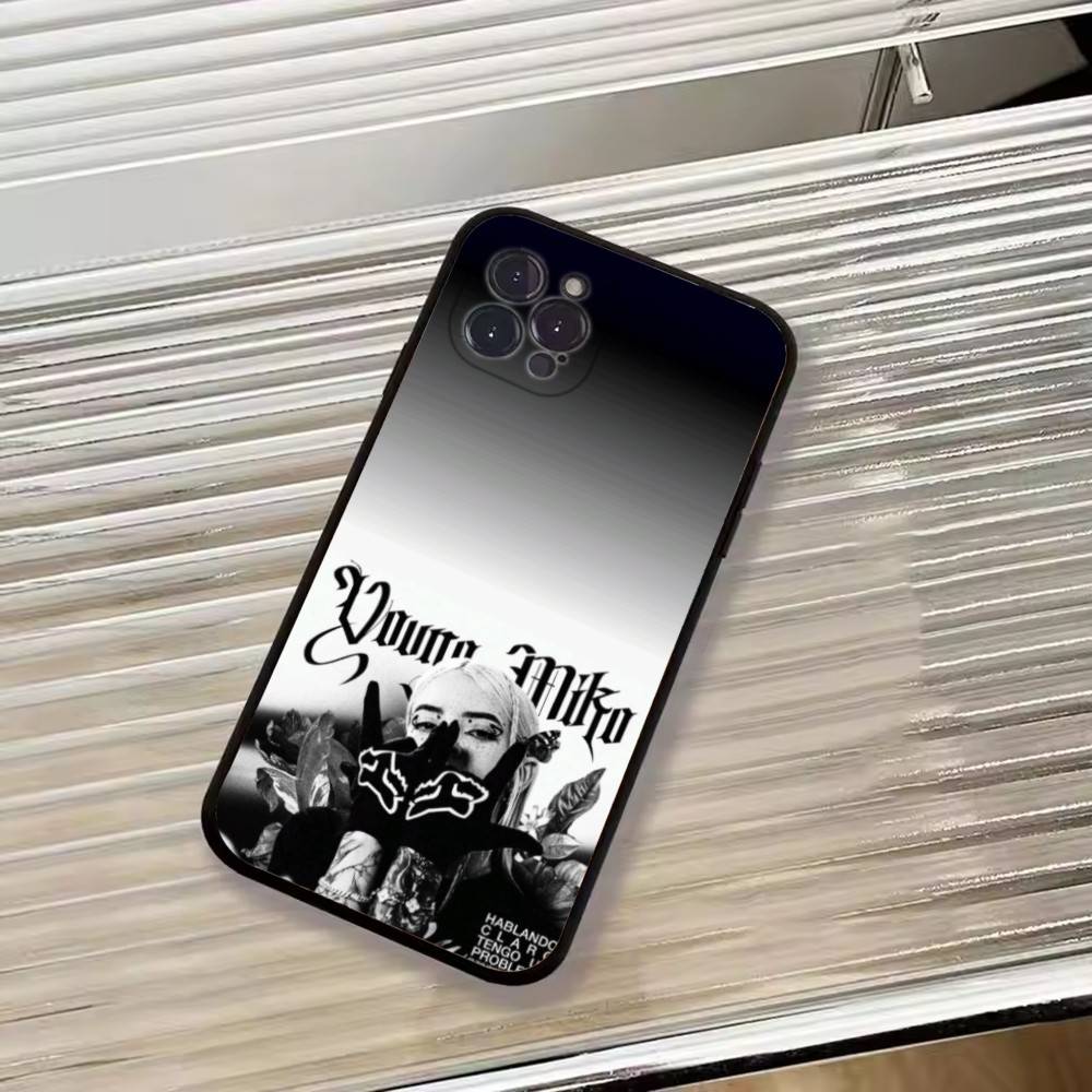 Y-Young Miko Певица Модный Чехол для Телефона Для iPhone 17, 16, 15, 14, 13, 12, 11 Plus, Pro Max, Другие Мягкий Черный Чехол