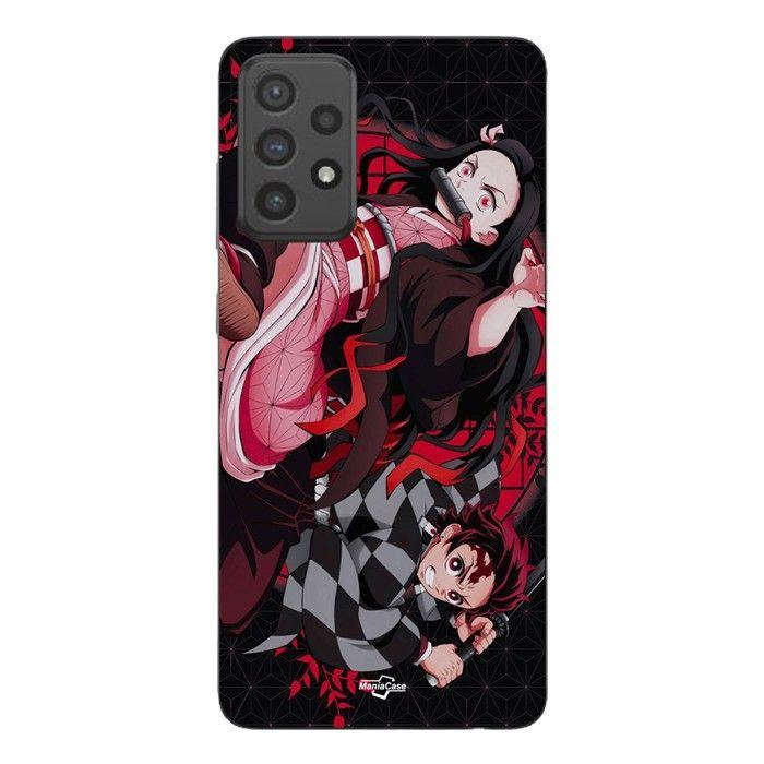 Coque de téléphone - MANIACASE - Samsung Galaxy A73 - Silicone - Souple - Demon Slayer