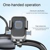 360° Rotatable Phone Holder Bike Phone Mount One Hand Operation GPS Clip Handlebar Stand for Motorcycle and ATV Scooter
