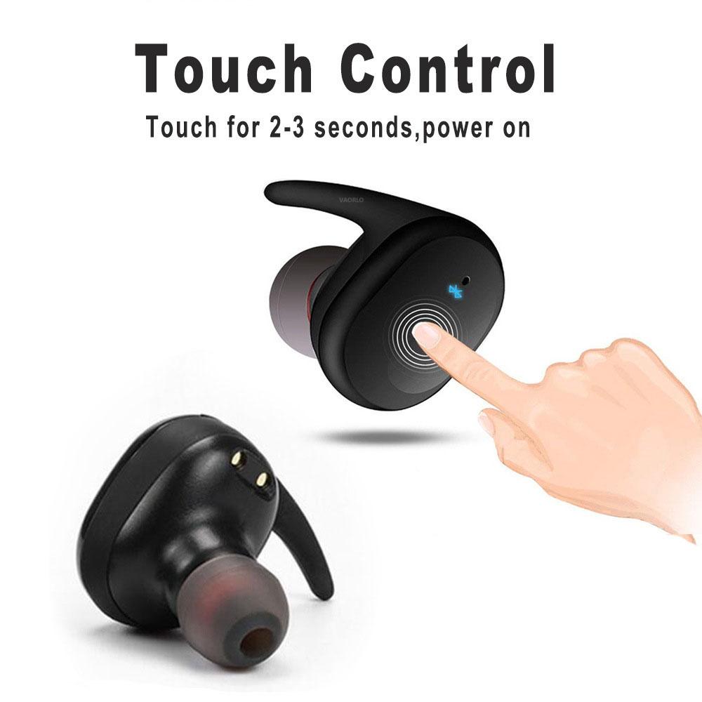 VAORLO Y30 TWS Fingerprint Touch Bluetooth 5.0 Наушники Беспроводные стереонаушники 4D Игровая гарнитура с активным шумоподавлением