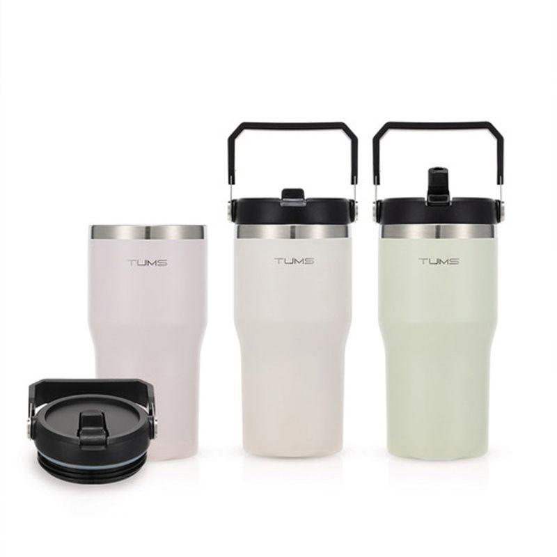 Tums Кружка-термос из нержавеющей стали с ручкой, 620 мл