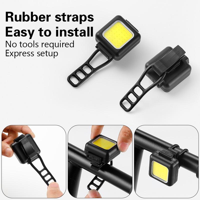Велосипедный передний задний мини светодиодный фонарь комплект USB перезаряжаемый велосипедный фонарь задний фонарь Cob Lamp Bead водонепроницаемый велосипедный фонарь