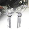Motorcycle Foot Pegs for Passengers Modification Easy To Install AntiSlip Rear Seat Pedals Aluminum
