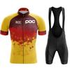 2026 Rcc Poc Fietsen Set Fiets Team Korte Mouw Maillot Ciclismo Mannen Wielertrui Zomer Ademend Fietsen Kleding Set