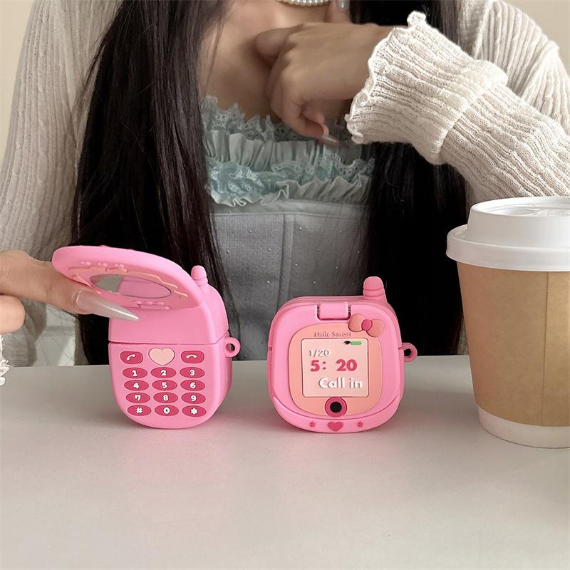 Japan and South Korea ins pink phone for AirPods 1 generation protective case second generation 1 generation pro1 apple bluetooth headset case