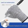 Gardening Anti-Cut Gloves, Level 5 HPPE Protection, Wear-Resistant for Horticulture, Construction, and Glass Handling.