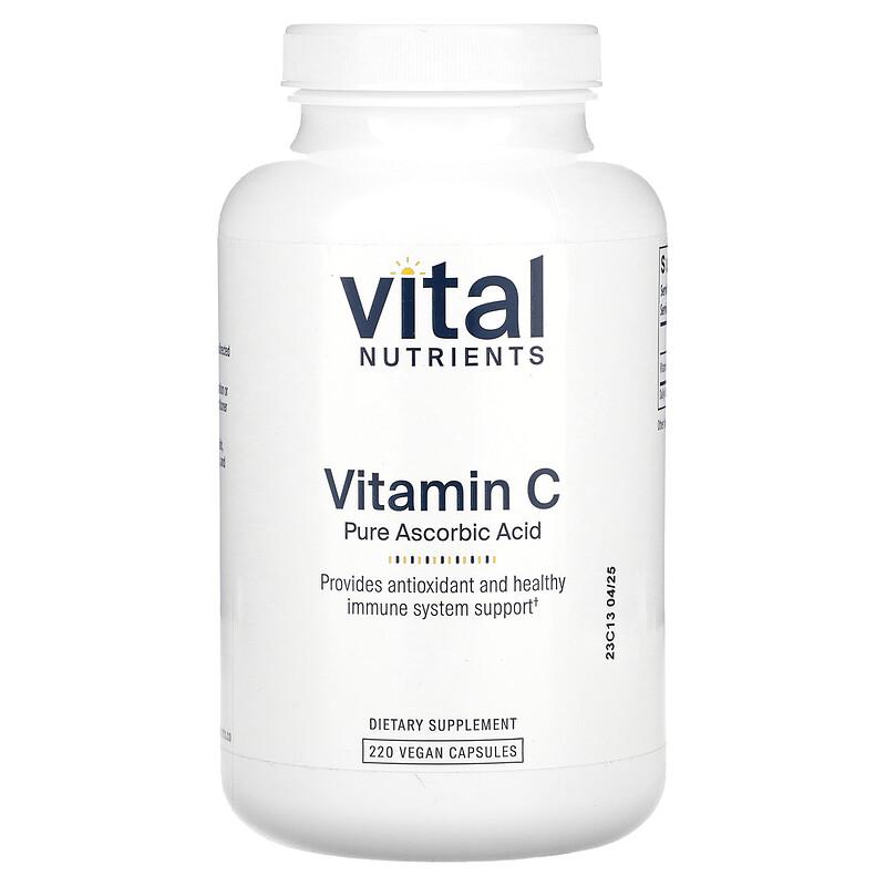 Vitamin C Pure Ascorbic Acid, 220 Vegan Capsules