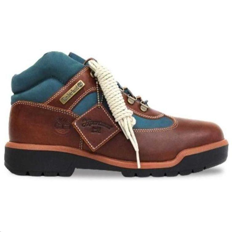 Timberland Apartment X Field Boots Comfortable Durable Casual Versatile Waterproof Ankle Boots Men Boots Brown Blue TB0A6DSWEDO