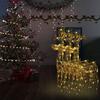 VidaXL 3x Reindeer Christmas Decorations Christmas Ornament Luminous Reindeer Party Decoration Home Garden Indoor 60x16x100 3154370