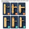 Baby Safety Door Knob Cover Cat Pattern Silicone Door Handle Glove Noise Reduction Anti Collision Wall Protector