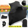 Sunshade Anti-UV Motorbike Dust-proof Covers Indoor Outdoor Protection Black M-3XL Elastic Fabric Motorcycle Scooter Cover