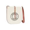 Burberry Logo Graphic Cotton Canvas And Leather Anne Shoulder Bag Women Shoulder Bag Natural 80268851