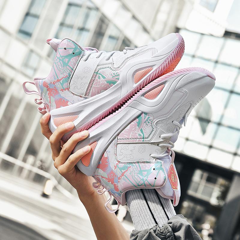 Модные мужские баскетбольные кроссовки, амортизирующие кроссовки, удобные тренировочные, для спортсменов, высокого качества, спортивная обувь, уличные легкие повседневные кроссовки 36-45