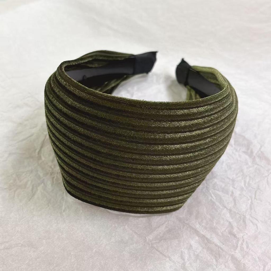 Серая вязаная повязка на голову Yi Mengling: Стильный, широкий, фитнес-аксессуар для волос для женщин