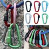 Multi Colors Outdoor Sports Buckle with Lock Climbing Button New Camping Hiking Hook  Outdoor Tool