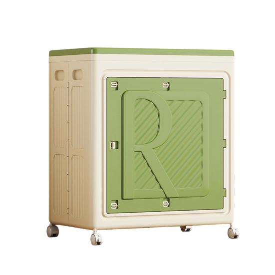 Контейнер для хранения одежды с крышкой и колесами, большой вместимости, с двойными дверцами, складной, для белья, одежды, простыней, одеял, закусок, игрушек, органайзер для шкафа