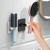 1PCS Wall Mounted Comb Holder Bathroom Wall Organizer Storage Holder Household Hair Brush Storage Bracket Hair Dryer Rack