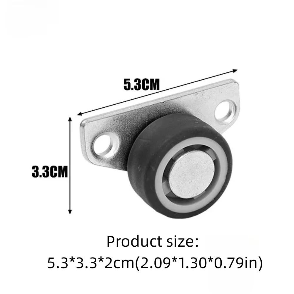 Universal Furniture Casters Rubber Swivel Casters Heavy Duty Mini Side Mount Caster Kitchen