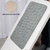 Non-slip Bath Mat Water Absorption Cobblestone Embossed Durable Bathtub  Bathroom