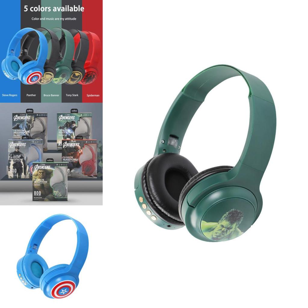 Marvel Iron Man Spiderman Captain Wireless Headphones- Five Unique Designs For Music And Calls