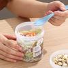 Salad Cup with Fork Salad Dressing Holder Portable Salad Container Cup Set BPA-Free Double-Layer Design Sealing Rings