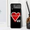 Band U-U2 Rock Phone Case For Samsung Galaxy Z Flip 7 Flip7 Zflip 6 Flip6 5 Flip5 4 Flip4 3 Flip3 5G Fundas Black Cover