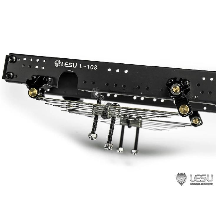 LESU metal simulation power front axle leaf spring front suspension X-8011 suitable for Tamiya 1/14 RC truck upgrade parts