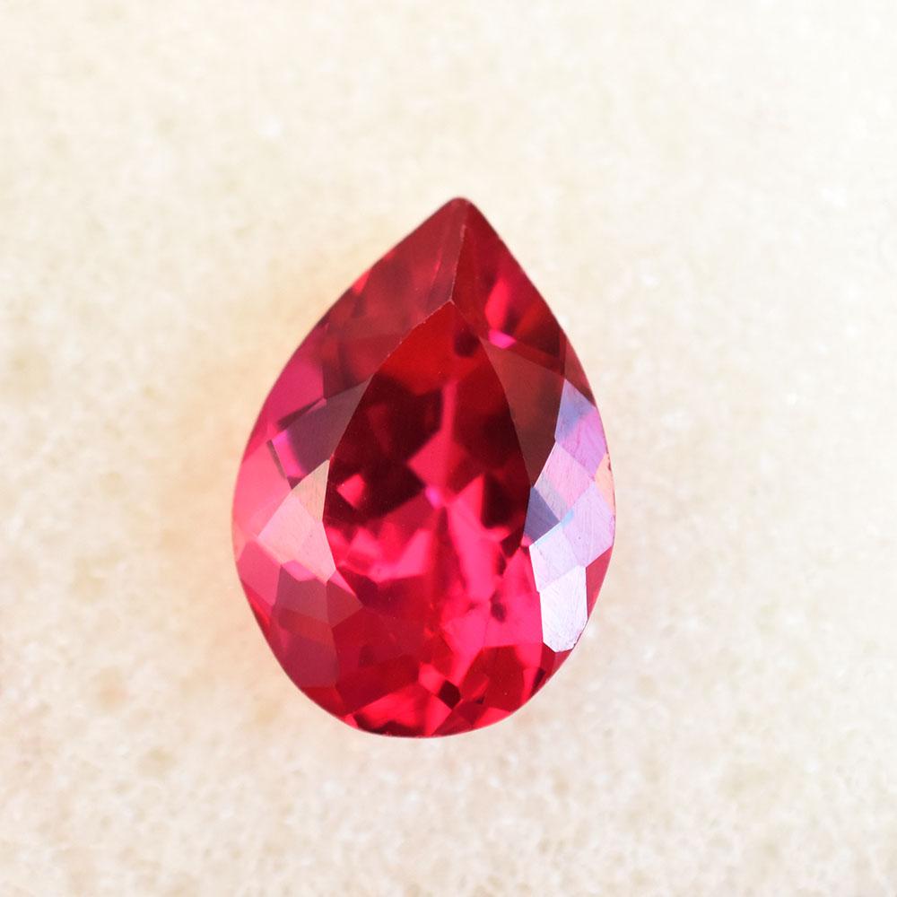 Pear Shape Natural Hot Pink Ruby 5Ct Loose Gemstone For Jewelry Making