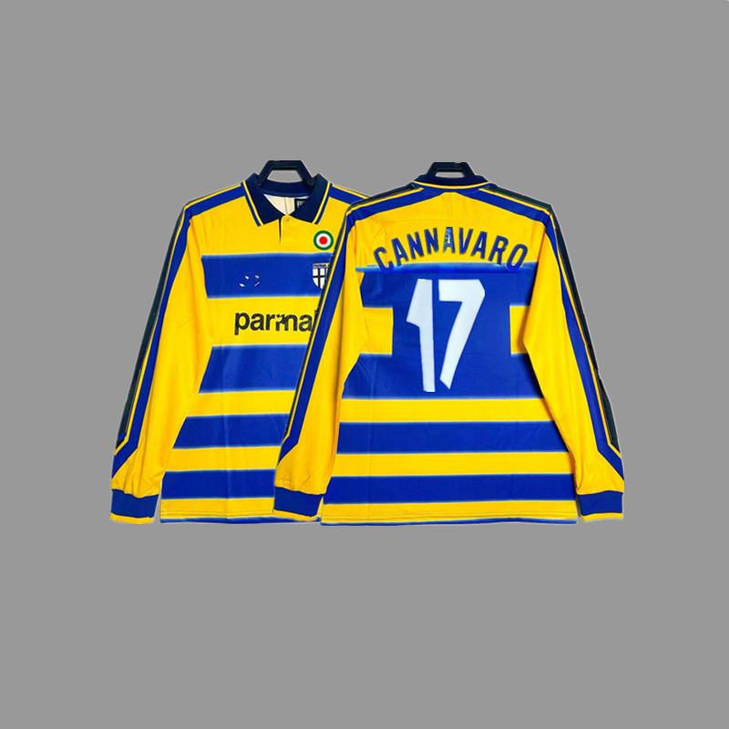 Parma retro jersey football jersey classic nostalgic Zola Cannavaro Buffon Gilardino jersey