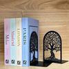Декоративные книжные подставки в стиле ретро 'Древо жизни' для тяжелых книг Черное дерево Металлические книжные подставки Настольный органайзер Библиотечные канцелярские принадлежности