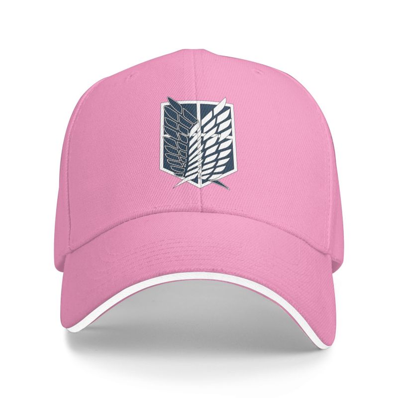 Атака Титанов Принт Сэндвич Бейсболки Крылья Свободы Микаса Snapback Кепки Повседневная Панама Унисекс Регулируемая Кепка