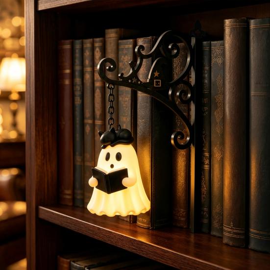 Ретро Железный Уголок для Чтения Свет, Свет Призрачной Книжной Полки, Винтажный Фонарь для Библиотеки, Декоративный Светильник с Теплым Светодиодным Освещением, Очаровательный Фонарь для